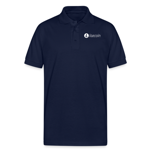 Litecoin Embroidered Polo T-Shirt
