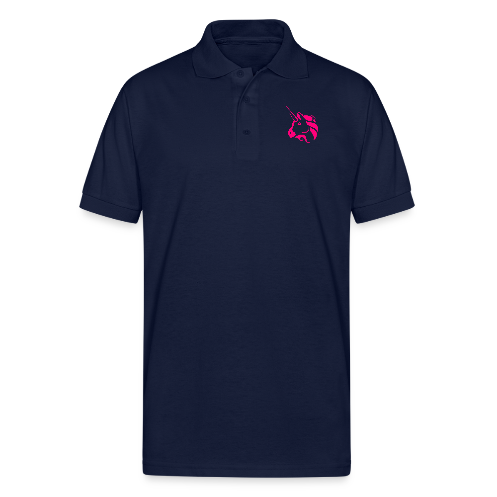 UNISWAP Embroidered Polo T-Shirt